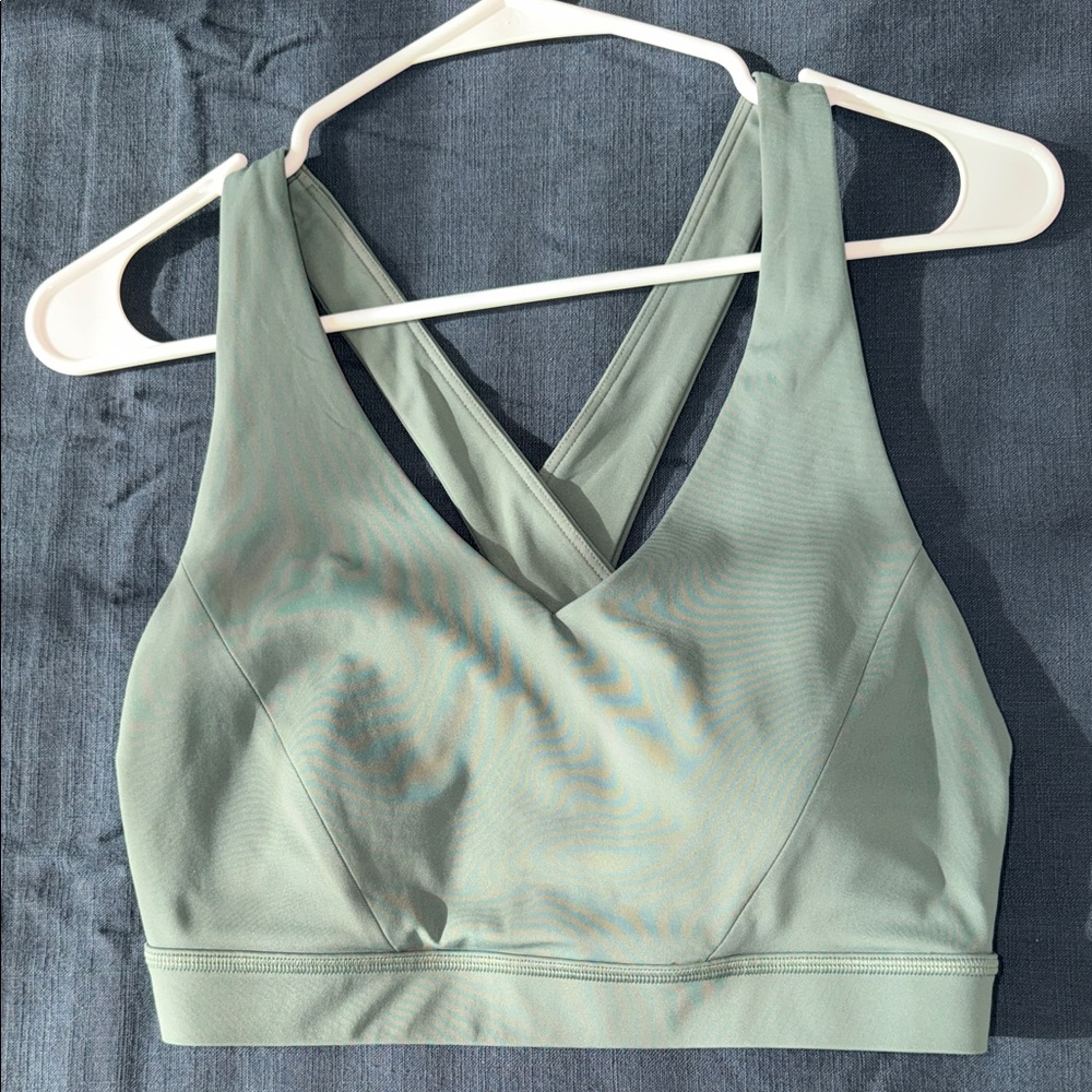 Women's Sage Green Sports Bra